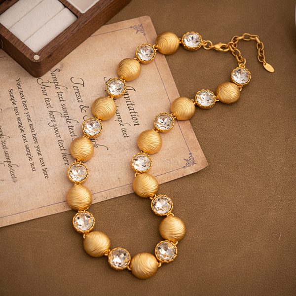French court style personalized collarbone chain DS-S2408003