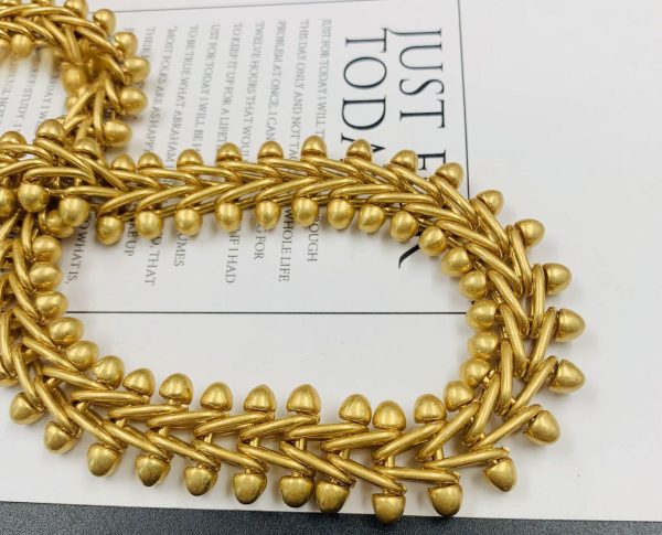 Medieva wide chain light luxury necklace JY-N2408002