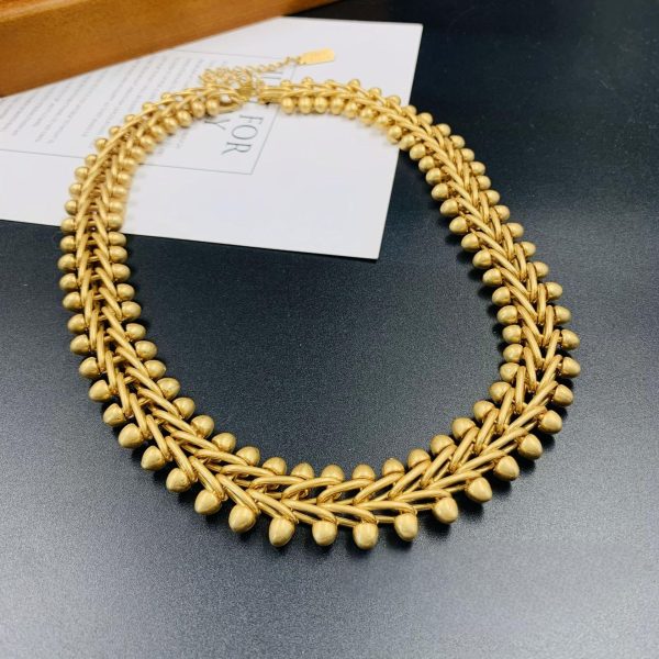 Medieva wide chain light luxury necklace JY-N2408002