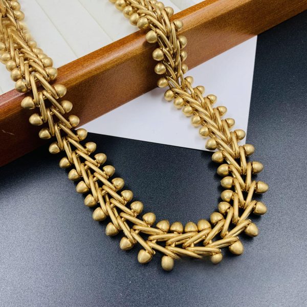Medieva wide chain light luxury necklace JY-N2408002