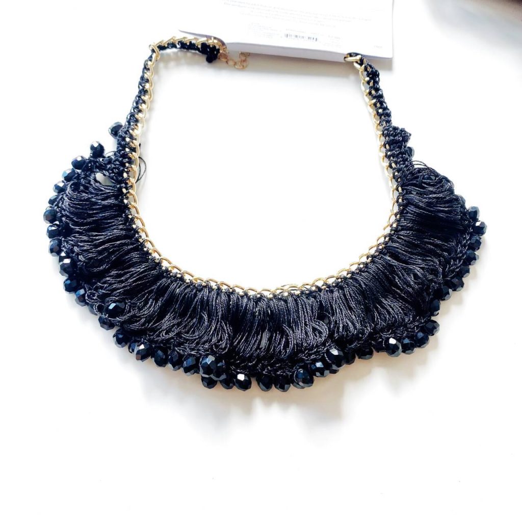 Medieval exaggerated bead assembly necklace GD-N2408002