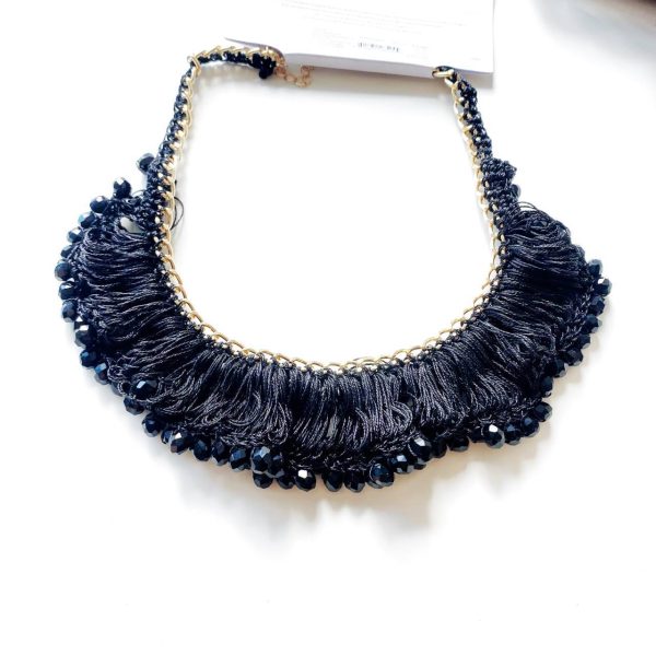 Medieval exaggerated bead assembly necklace GD-N2408002