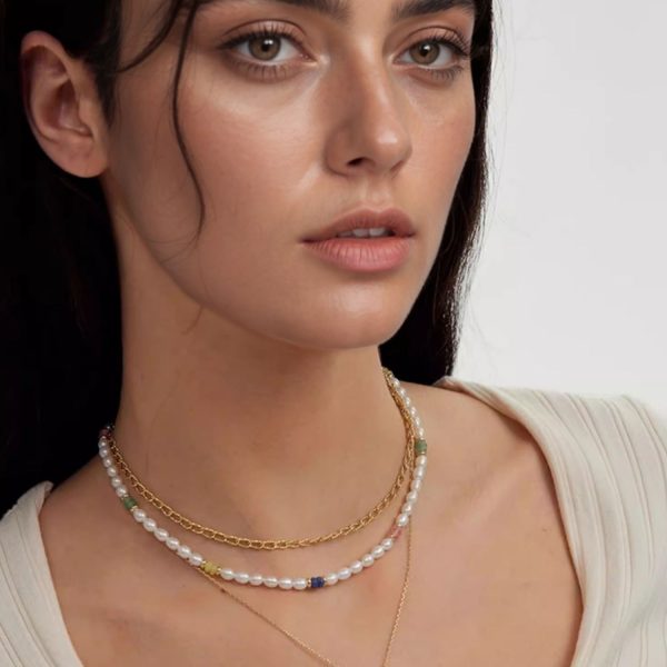 Pearl love ins not fading necklace accessory SB-N2408002