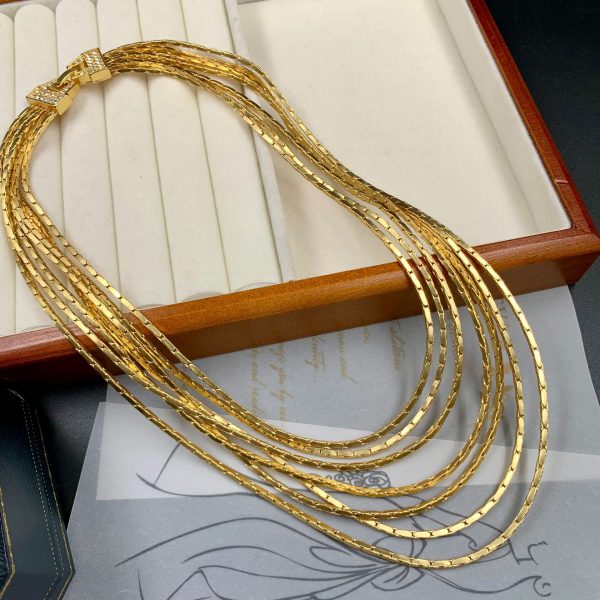 Western multilayer personalized tassel necklace JY-N2408001