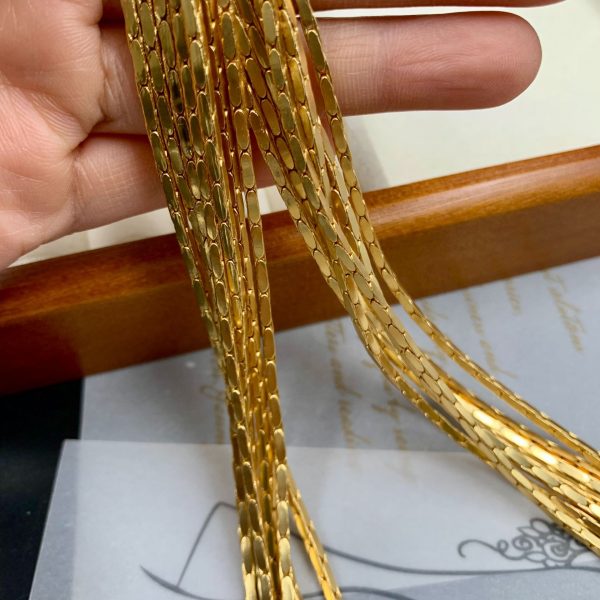 Western multilayer personalized tassel necklace JY-N2408001