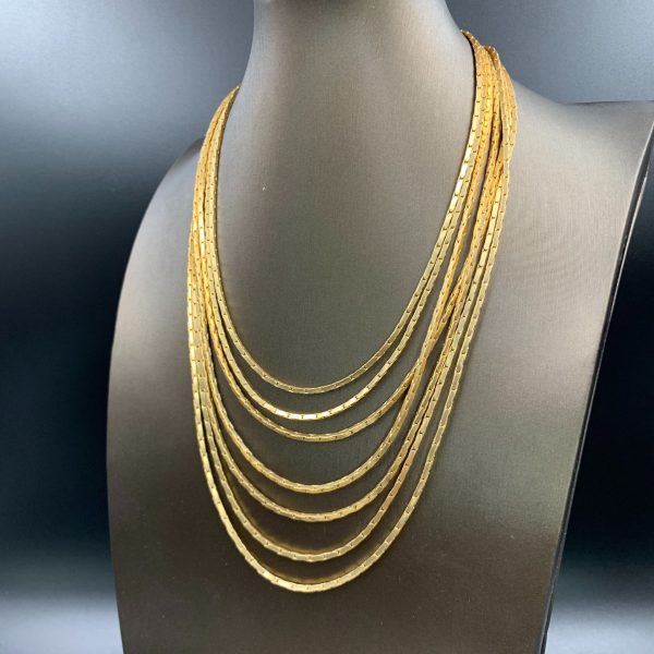 Western multilayer personalized tassel necklace JY-N2408001