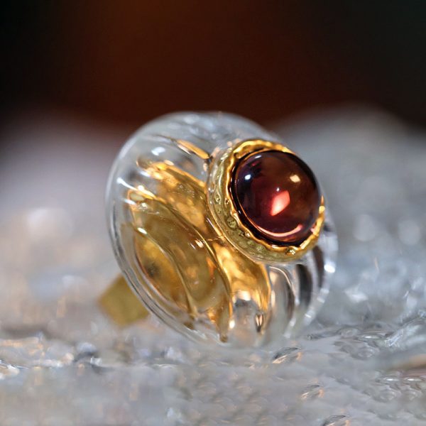 Womens French style light luxury Retro Ring DS-S2408001